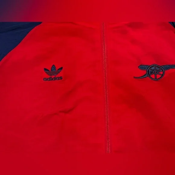 Adidas Arsenal AFC soccer Track Jacket windbreaker red‎ blue size small IS6503